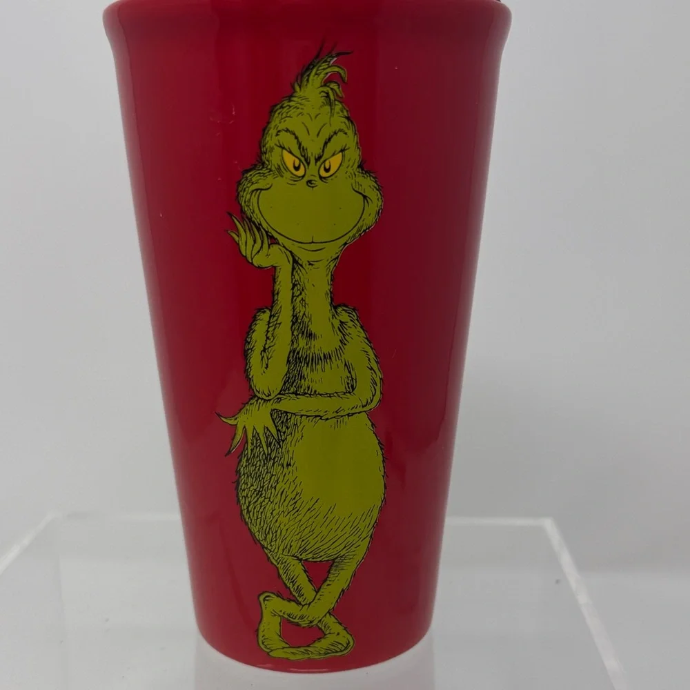 Dr. Seuss Red and Green Grinch Tumbler